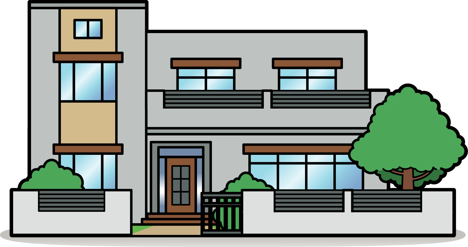 鉄筋コンクリート2階建て